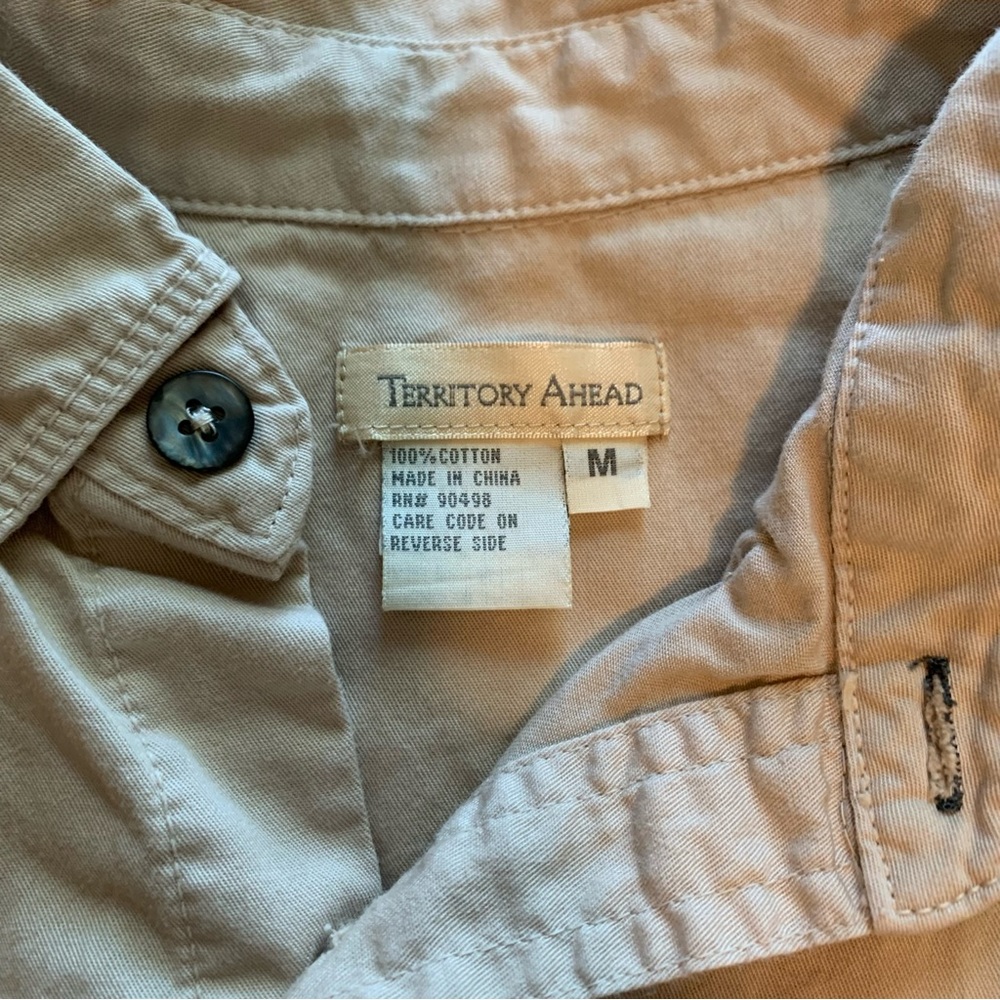 Tan Button Up - Picture 3 of 3